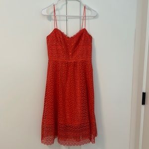 J.Crew Pink Eyelet Strappy Dress 0